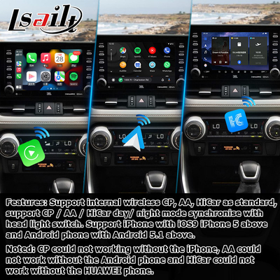 8+128GB Android 13 Carplay андроидный интерфейс для Toyoat RAV4 2019 To Present Touch N Go 3