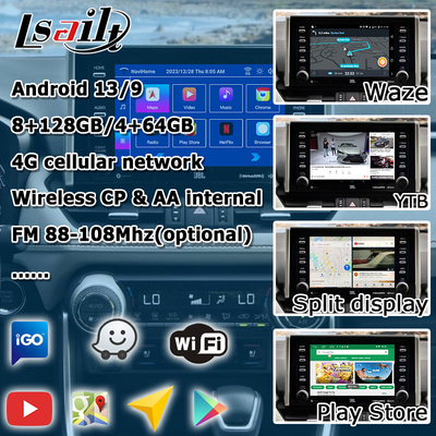 8+128GB Android 13 Carplay андроидный интерфейс для Toyoat RAV4 2019 To Present Touch N Go 3
