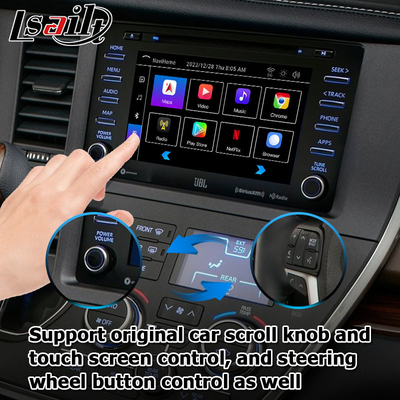 Android 13 Carplay андроид видео интерфейс авто коробка для Toyota Sienna