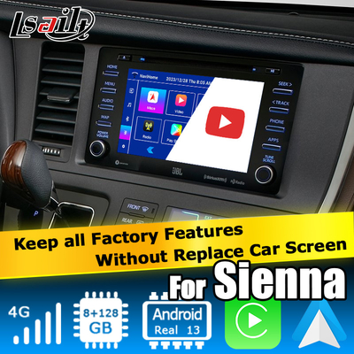 Android 13 Carplay андроид видео интерфейс авто коробка для Toyota Sienna