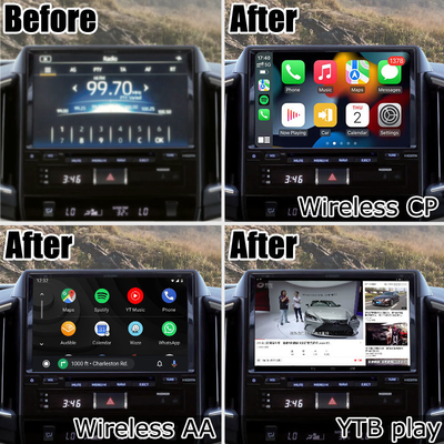 Видеоинтерфейс Android 13 для Toyota Land Cruiser LC200 GXR с задним видом WiFi carplay android auto