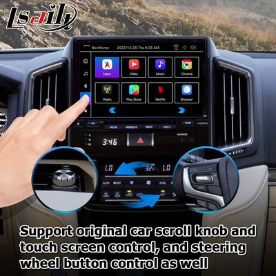 Видеоинтерфейс Android 13 для Toyota Land Cruiser LC200 GXR с задним видом WiFi carplay android auto