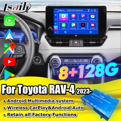 Android 13 Android Инфоразвлекательный интерфейс для Toyota RAV-4 2023-Crown, Alphard, Harrier OEM Обновление экрана с мультимедийной системой Android, YouTube