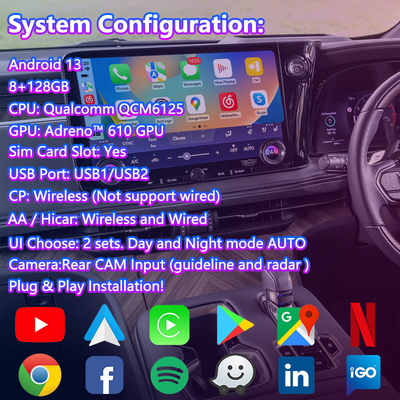 Lsailt Android Carplay Мультимедийный видеоинтерфейс для 2023-Present Lexus LM