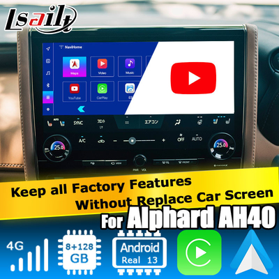 Toyota Alphard AH40 Android мультимедийный интерфейс 8+128GB Carplay Поддержка Android Auto
