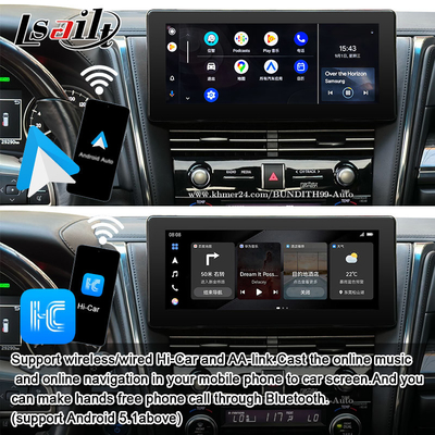Android 13 Lexus Video Interface OEM Обновление экрана для LM350 LM500H NX RX ES Retrofit Kits Включает YouTube, NetFlix, беспроводной CarPlay