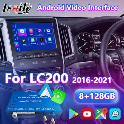 Lsailt Android Мультимедийный видеоинтерфейс для 2016-2021 Toyota Land Cruiser LC 200 GXL VX VXR VX-R Sahara LC200