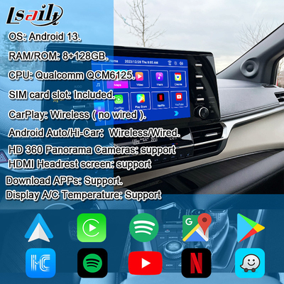 Интеграция OEM и модернизация Android интерфейс для Toyota Sienna 2018-2021 Camry, RAV-4 Встроенная мультимедийная поддержка YouTube, NetFlix, 360-градусная камера