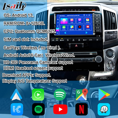 Модуль обновления OEM Android для Land Cruiser 2013-2021, интеграция с беспроводным CarPlay, YouTube, Google Map, Android Auto