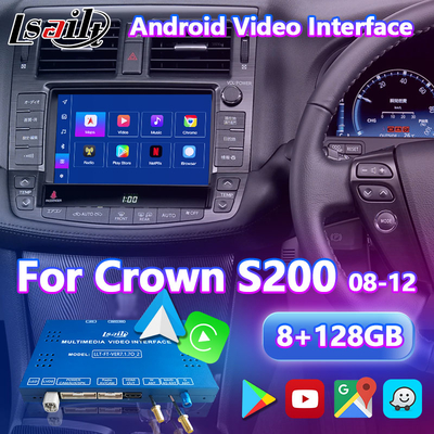 Lsailt Android Мультимедийный видеоинтерфейс для 2008-2012 Toyota Crown S200 GWS204 GRS204 URS204 UZS207 Атлет Маджеста