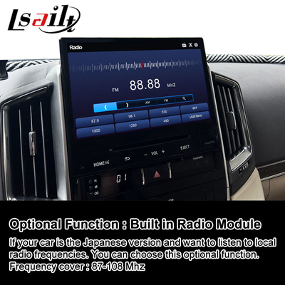 Мультимедийный видеоинтерфейс Android Lsailt для Toyota Land Cruiser LC200 GXR GX-R FST LC 200 2018-2022