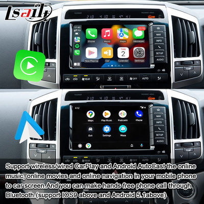 Интерфейс Apple CarPlay для Land Cruiser 200 2013-2021 Многоязычный, 360-камера, поддержка обратной камеры