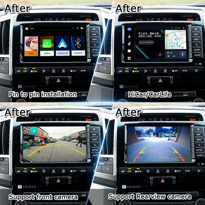 Интерфейс Apple CarPlay для Land Cruiser 200 2013-2021 Многоязычный, 360-камера, поддержка обратной камеры