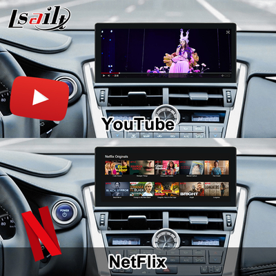 Экран Lexus Android с беспроводным CarPlay и Android Auto 10,25 дюйма, сенсорный экран | SIM-карта и IPS-дисплей с камерами 360 градусов