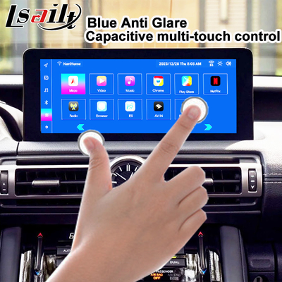 Lexus Android Screen 10,25 дюйма Qualcomm 8 Core GPS навигация CarPlay Дисплей для Lexus IS300 IS250 IS350 2020-2023