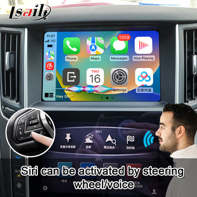 Q50 Q60 OEM Модуль обновления Apple CarPlay, интеграция, зеркалирование мобильного телефона, отображение температуры кондиционера, Google Maps, Spotify