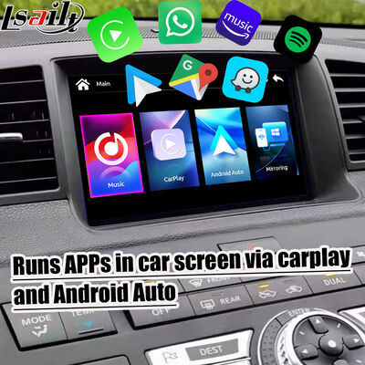 8-дюймовый экран CarPlay Lsailt для Nissan Fuga (Y50) Infiniti 350GT 2005-2008 Android Auto, Mirroring, HD Touch DisPlay