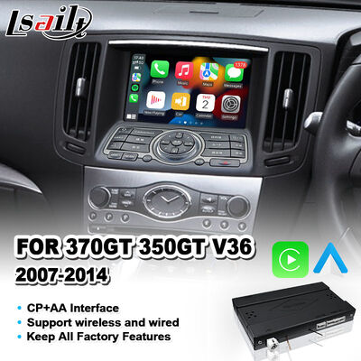 Lsailt Wireless Android Auto Carplay Interface для 2007-2014 годов Nissan Skyline 370GT 350GT V36