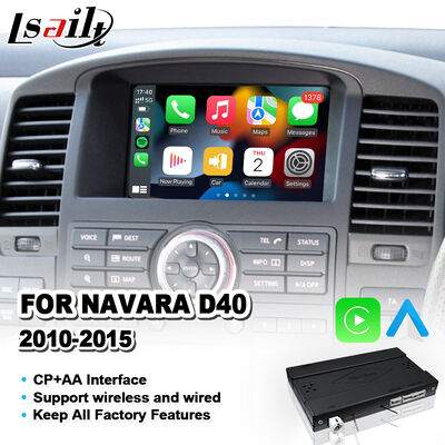 Беспроводной интерфейс Lsailt Android Auto Carplay для Nissan Navara D40 2010-2015