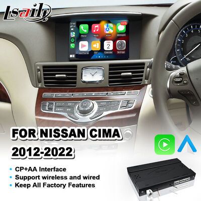 Беспроводной интерфейс Lsailt Android Auto Carplay для Nissan Cima 2012-2022