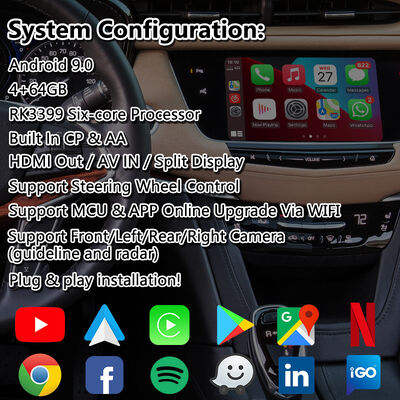 Lsailt Android Мультимедийный Видеоинтерфейс для Cadillac XT5 Platinum CUE System 2016-2019