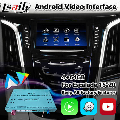 Lsait Android навигационный мультимедийный видеоинтерфейс для 2015-2020 Cadillac Escalade CUE System с Carplay
