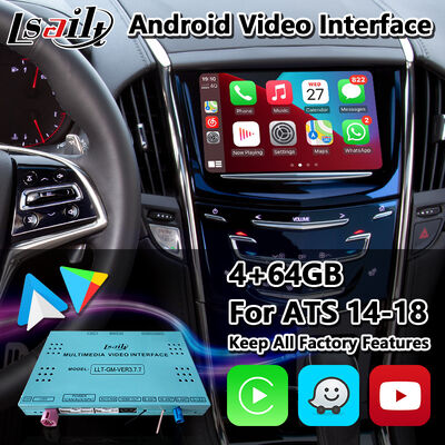 Lsailt Android Carplay Мультимедийный видеоинтерфейс для системы Cadillac ATS CUE 2014-2019