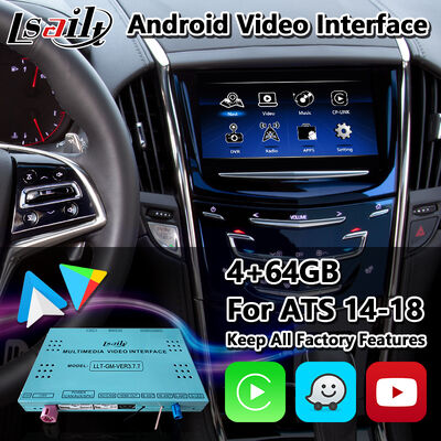 Lsailt Android навигационный видеоинтерфейс для 2014-2019 Cadillac ATS CUE System с Carplay