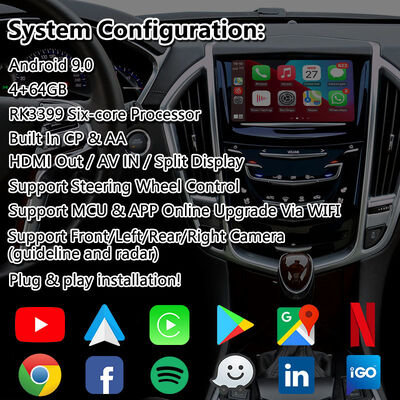 Мультимедийный видеоинтерфейс Lsailt Android для системы Cadillac SRX CUE 2012-2016 гг. с Carplay