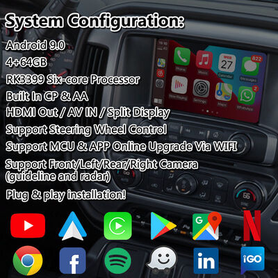 Lsailt Android Car Navigation Video Interface для 2014-2019 GMC Sierra 1500 2500 3500 Система интеллилинка