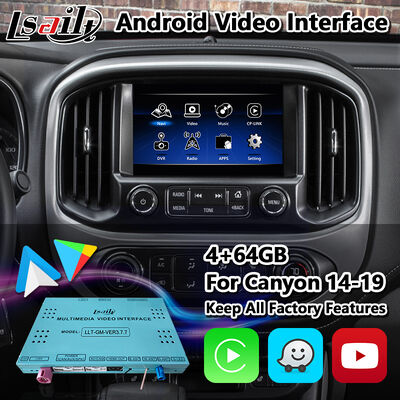 Lsailt Android Мультимедийный видеоинтерфейс для 2015-2020 GMC Canyon Intellilink Система с Carplay