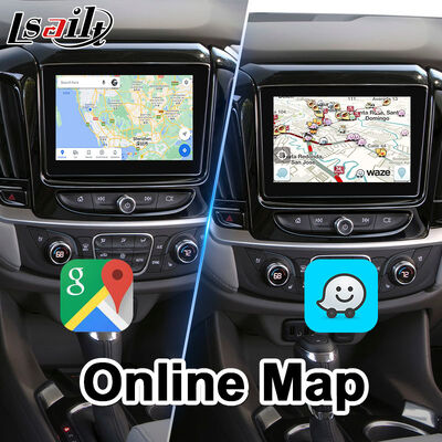 Интерфейс Android CarPlay для Chevrolet Traverse с GPS-навигацией