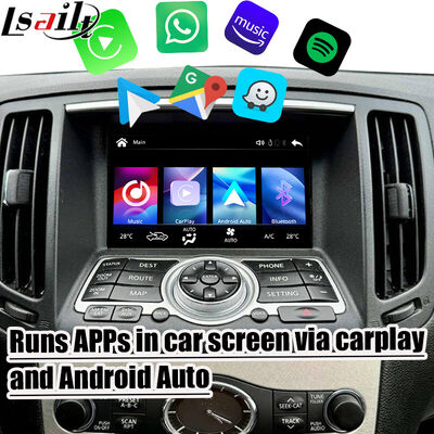 Lsailt 7 дюймовый беспроводный Android Auto CarPlay экран для Infiniti G37 G25 G35 Skyline 370GT (V36) Q40 2007-2014 HD сенсорный дисплей