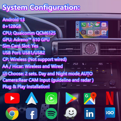 Lsailt Android видео интерфейс для Lexus IS250 IS300h IS350 IS200t IS300 IS Управление мышью 2013-2016