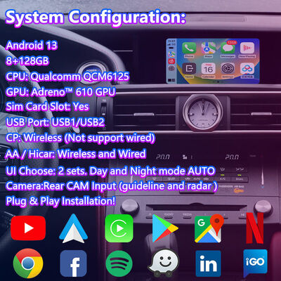 Lsailt Android Car Video Interface для 2014-2018 годов Lexus RC 350 RC200t RC300h RC350 RCF RC300