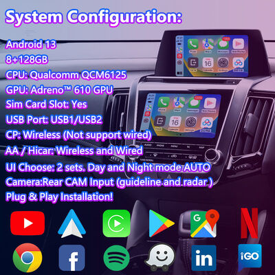 Lsailt Android Мультимедийный Видеоинтерфейс для Toyota Crown S220 2018-2022 с Carplay