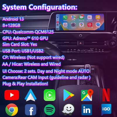 Lsailt Android интерфейс GPS навигационный ящик для 2023-современный Toyota Crown