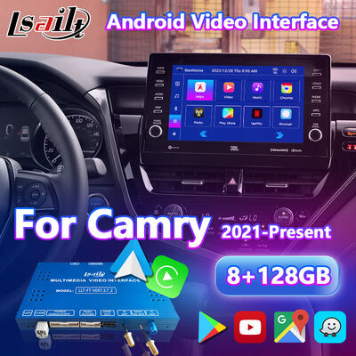 Lsailt Android Carplay Навигационный Видеоинтерфейс для Toyota Camry Hybrid XSE XLE SL SE XV70 2021-2024