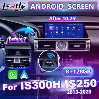 Lsailt 10,25 дюймовый Android Carplay мультимедийный экран для 2013-2020 Lexus IS Knob IS250 IS200t IS300 IS300h IS350