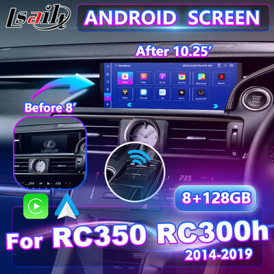 Экран мультимедийного интерфейса Lsailt Android Carplay для Lexus RC350 RC300h RC200t RC300 RCF 2014-2018 гг.