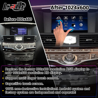 Lsailt Android Carplay Мультимедийный экран для 2010-2023 Infiniti M25 M30d M37 M56 M35h Y51 Q70