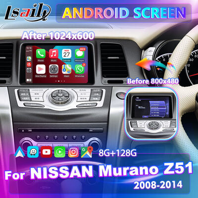 Lsailt Android Carplay мультимедийный экран для 2008-2014 Nissan Murano Z51