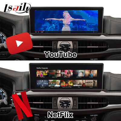 Модуль обновления Android OEM для LX570 Lexus RX GX LS NX ES с беспроводным CarPlay, Android Auto, YouTube, Netflix