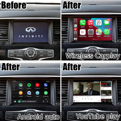 Carplay Android авто Мультимедийный интерфейс Коробка видео интерфейс Infiniti QX80 2018