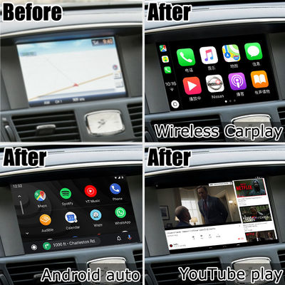 Android 13 8+128 Carplay видео интерфейс Для Infiniti Q70 / M35 M37 Fuga Поддержка Youtube