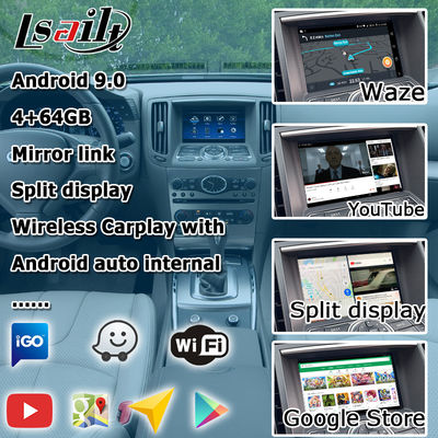 GPS-навигация NISSAN Мультимедийный интерфейс Android Carplay 1.8G для Infiniti G37 G25 Navihome