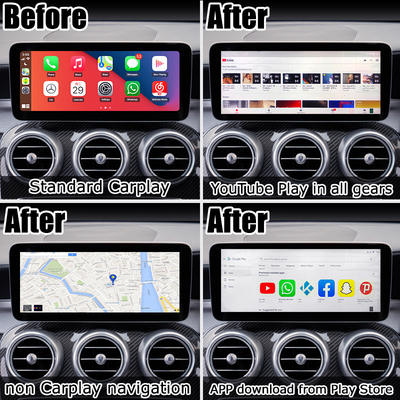 Sgs коробки AI RAM интерфейса 4GB мультимедиа андроида 10 видео- для Мерседес с Carplay