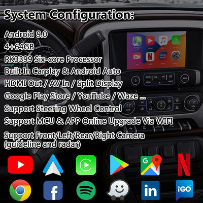 Lsailt Android Навигационный Мультимедийный Интерфейс для Chevrolet Silverado 1500 2500 3500 2014-2019 с системой Mylink