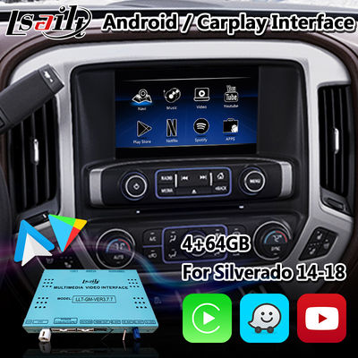 Мультимедиа Carplay андроида 4+64GB взаимодействуют для Шевроле Silverado Camaro с автомобилем андроида