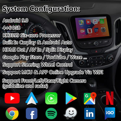 Lsailt Android Carplay мультимедийный интерфейс для системы Chevrolet Equinox Traverse Mylink